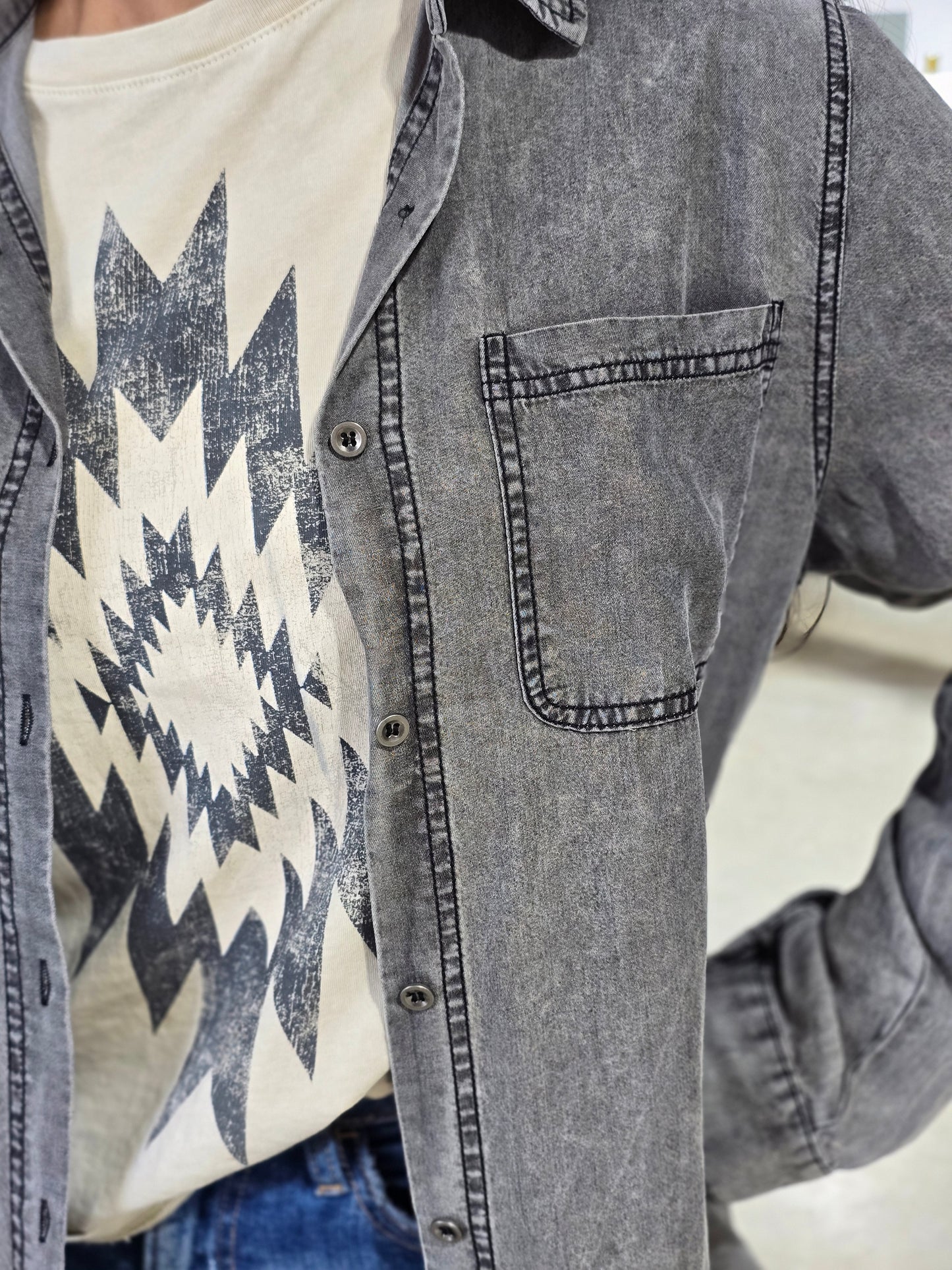 Chambray Button Down