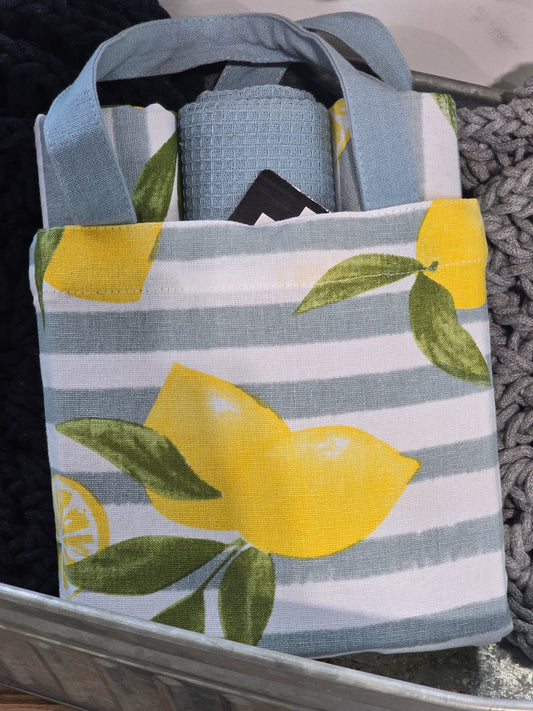 3 Piece Lemon Towels W/Bag