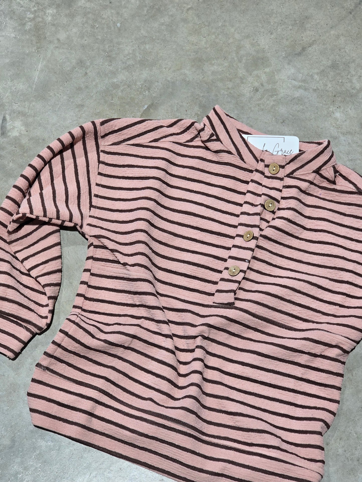 Girls Half Button Top