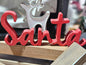Santa Christmas Wood Cutout