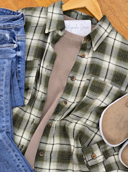 Olive Plaid
