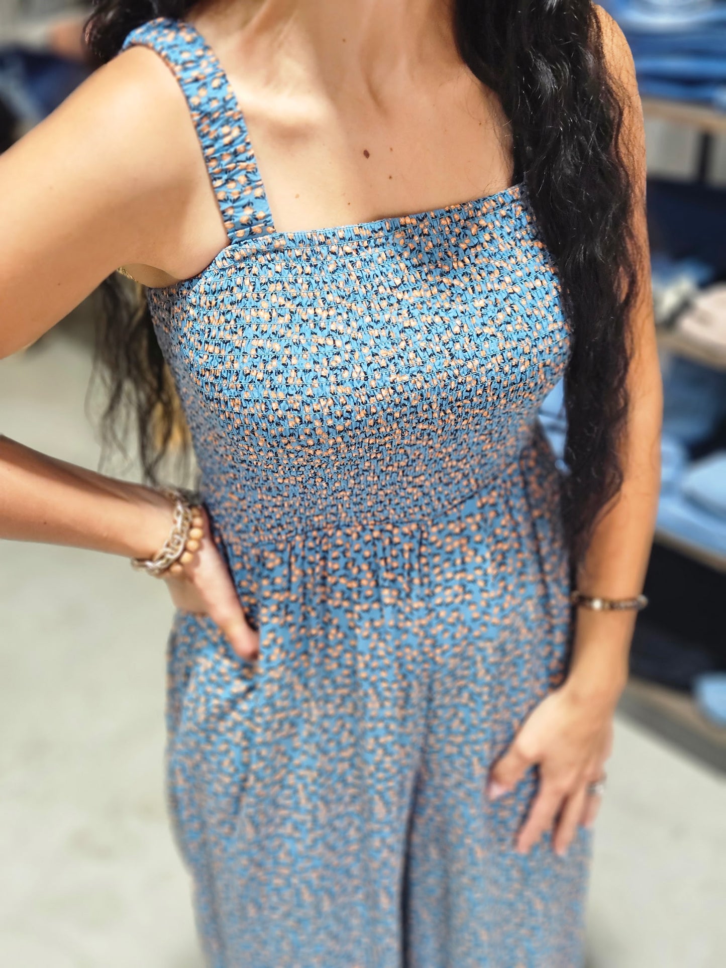 Green Floral Jumpsuit