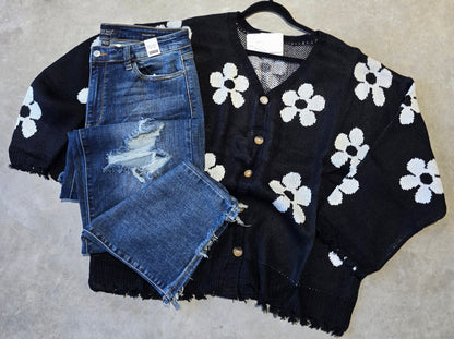 Curvy Floral Sweater