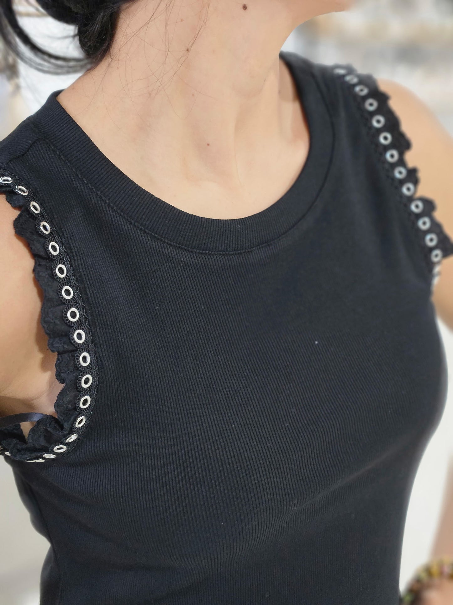 Ruffle Sleeve Tank