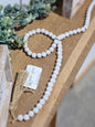 White Beaded Garland