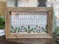 Tin Merry Christmas Sign