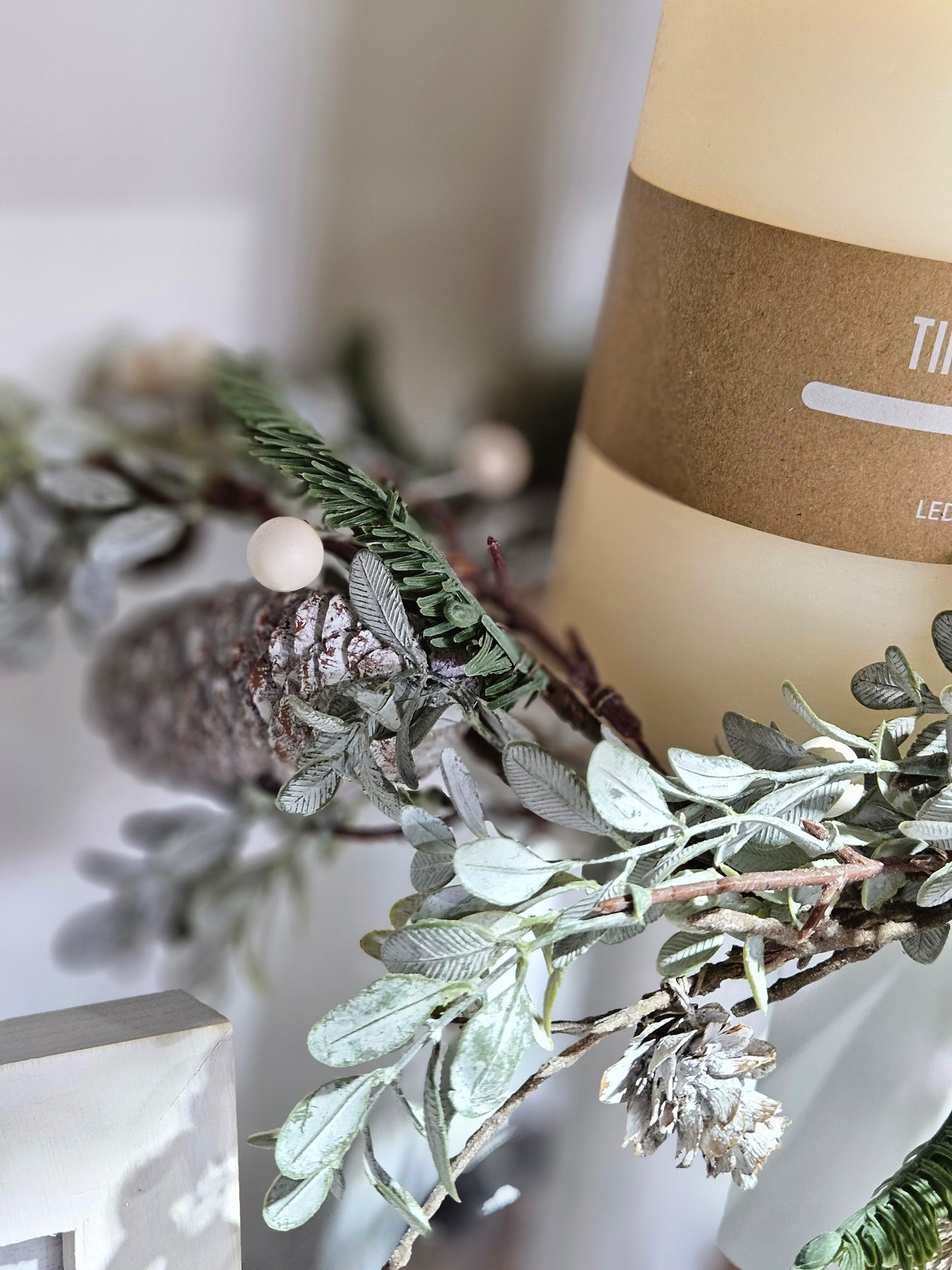 Refinery Wing Tai Hemlock, Pine And Pinecone Candle Ring 14"