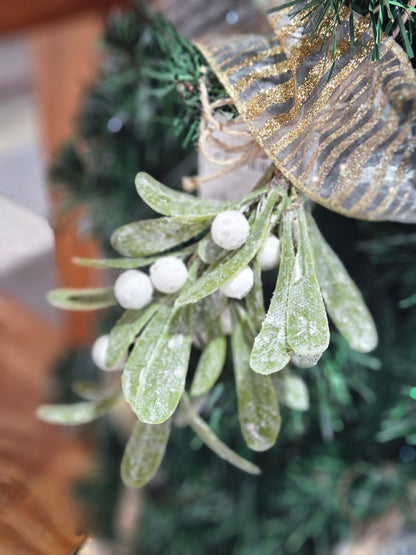 Glittered Mistletoe Ornament