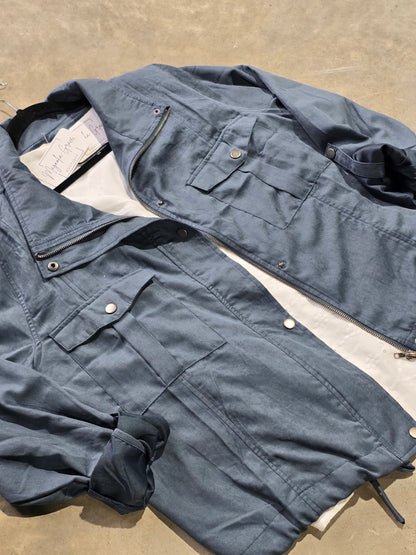 Utility Zipper Jacket-Midnight