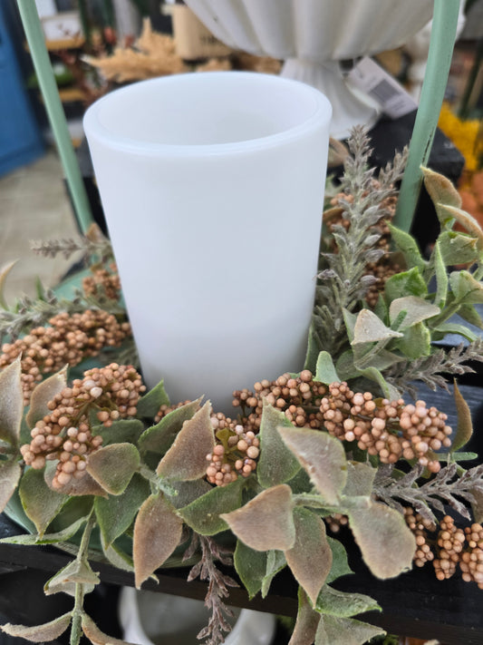 Autumn Herbs Candle Ring-Pumpkin