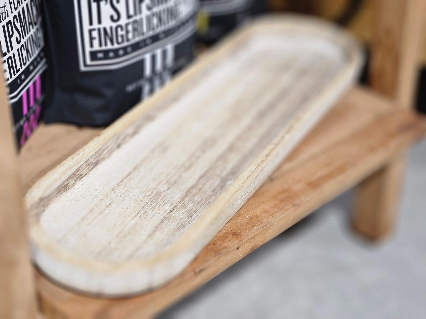 Large Rustic Wooden Tray