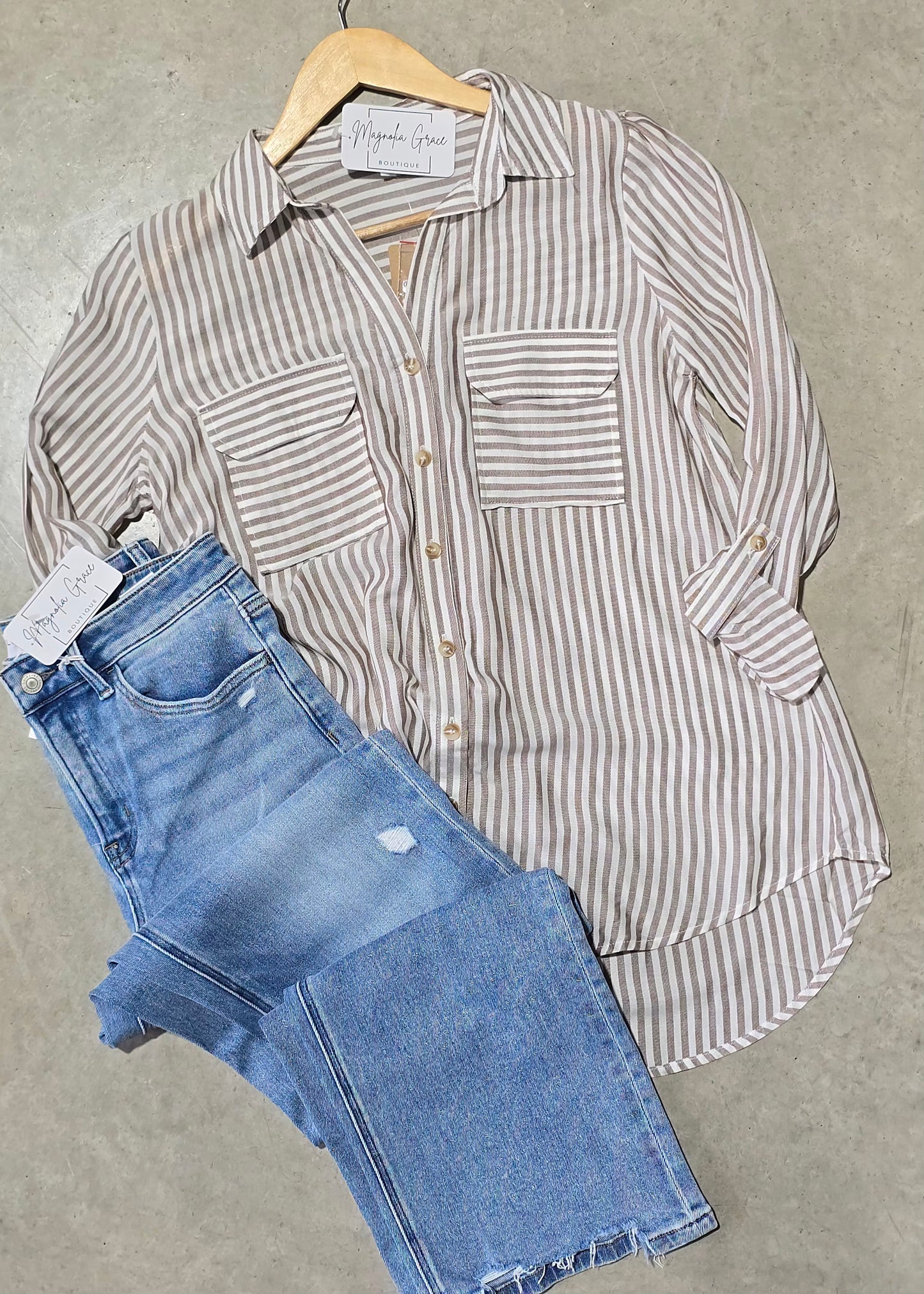 Striped Button Down