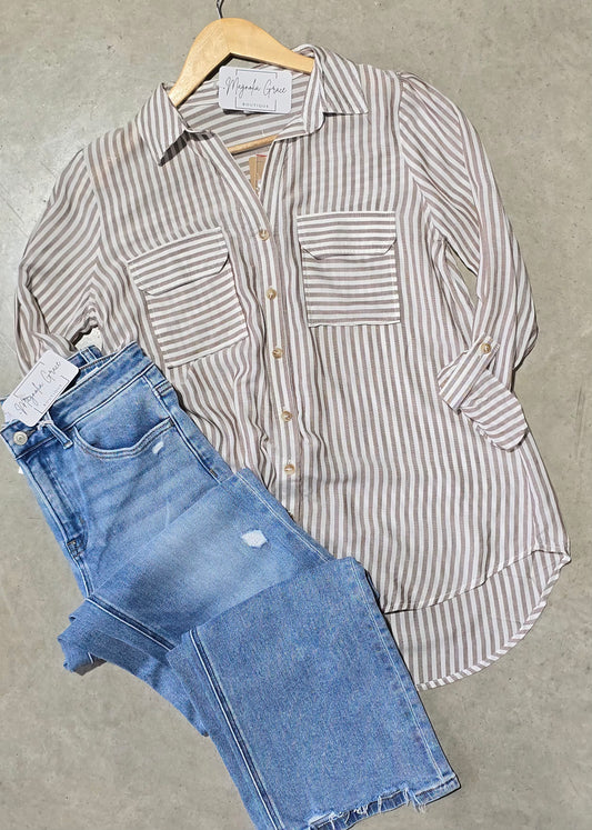 Striped Button Down