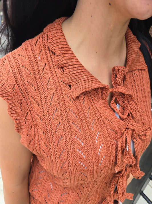 Tie Front Top