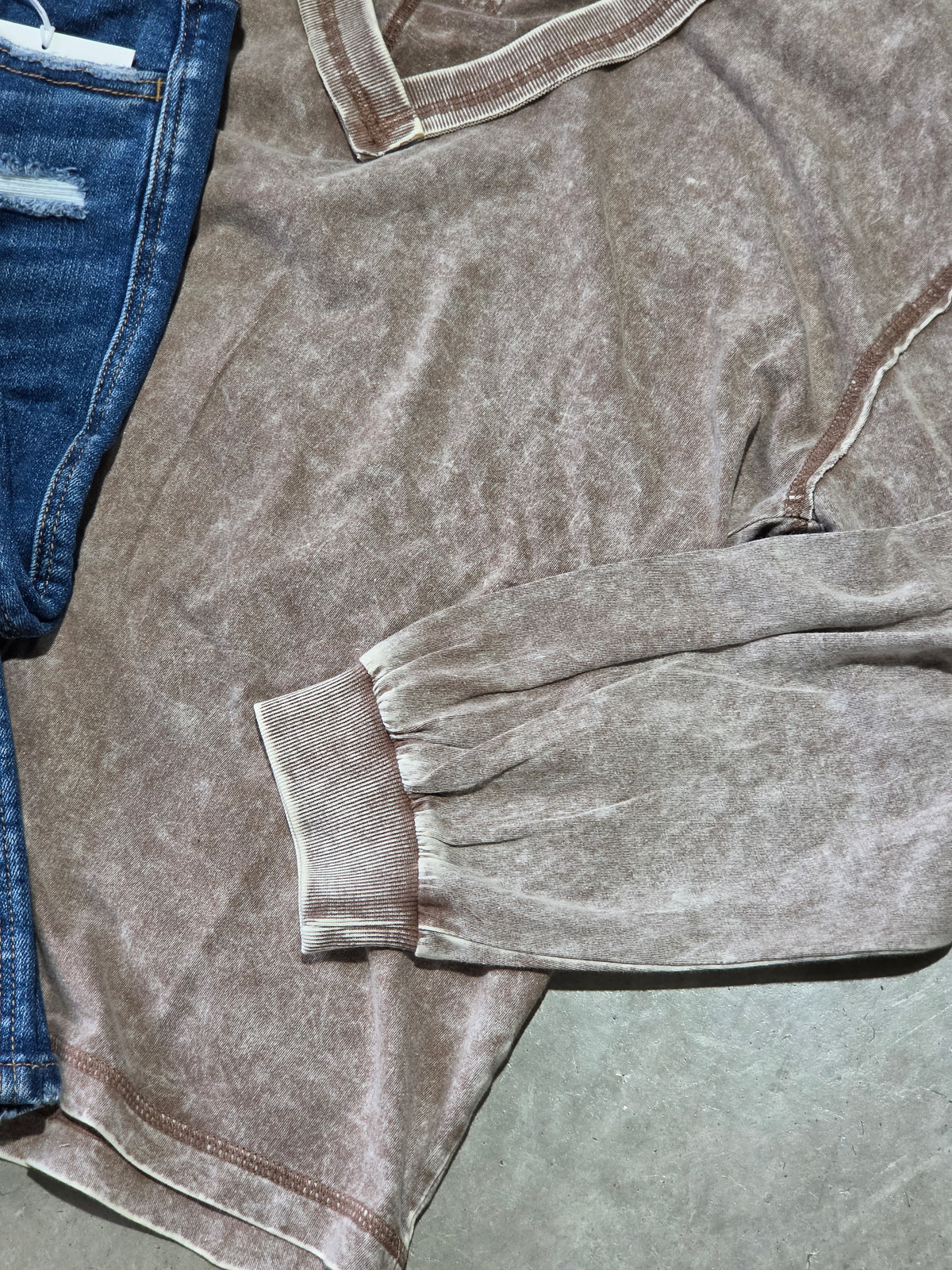 Washed Inverted Seam
