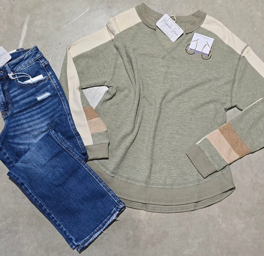 Women's Waffle Knit Pullover Sweater