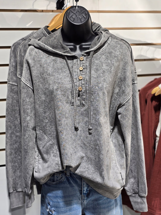Washed Look Hoodie