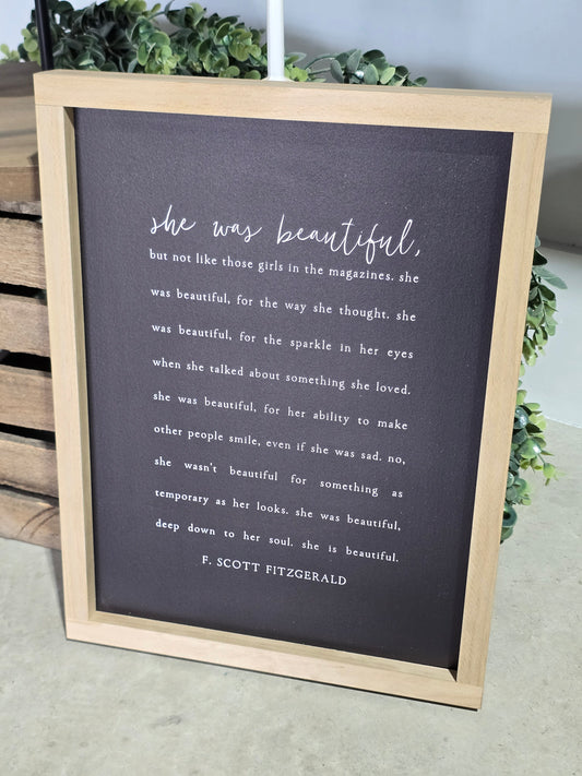 13x17 She Was Beautiful