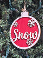 Snow Bulb Ornament