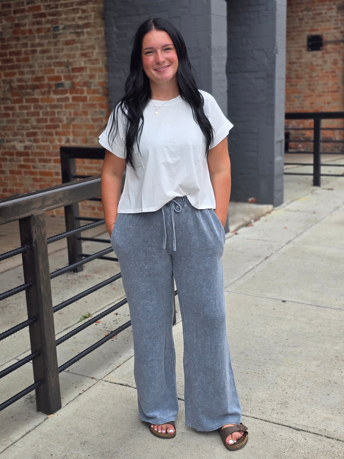 Indigo Blue Drawstring Pants