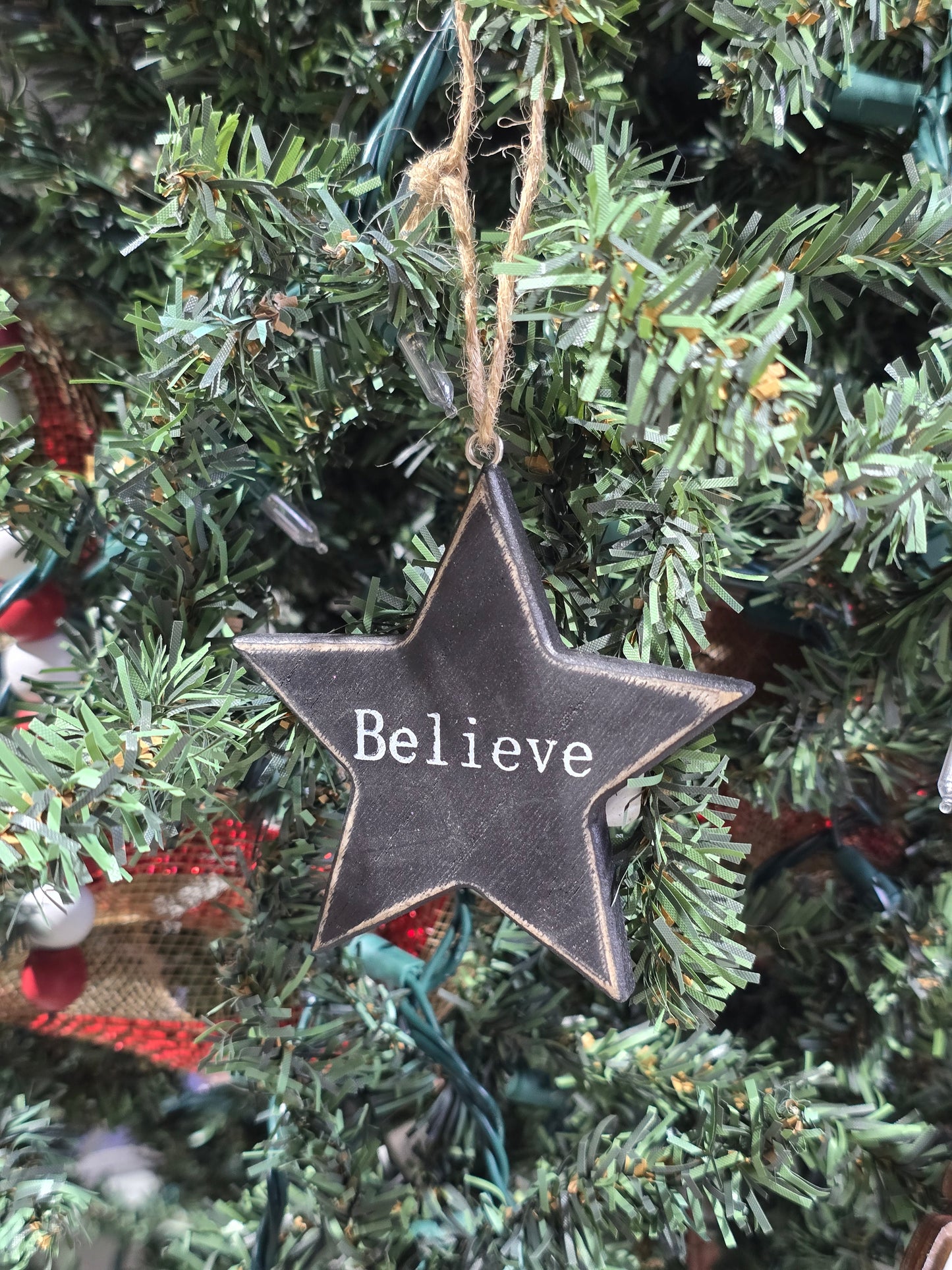 Black Star Ornament