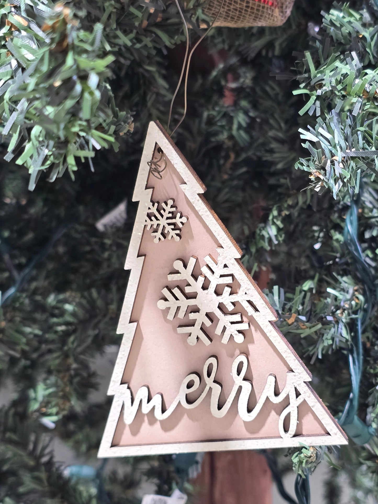 Merry Christmas Tree Ornament