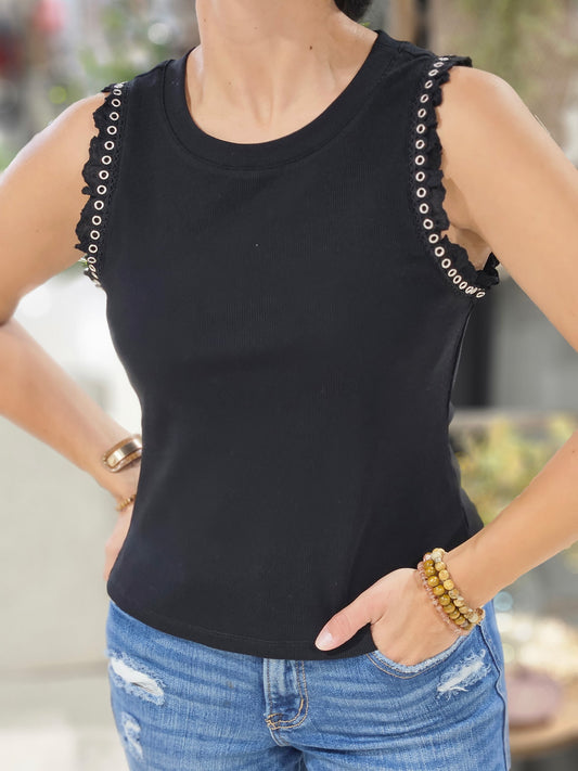 Ruffle Sleeve Tank