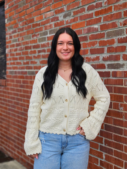 Kari Pointelle Cardigan