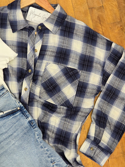 Blue Plaid Flannel