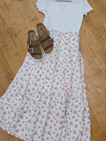 Three Layered Floral Skirt