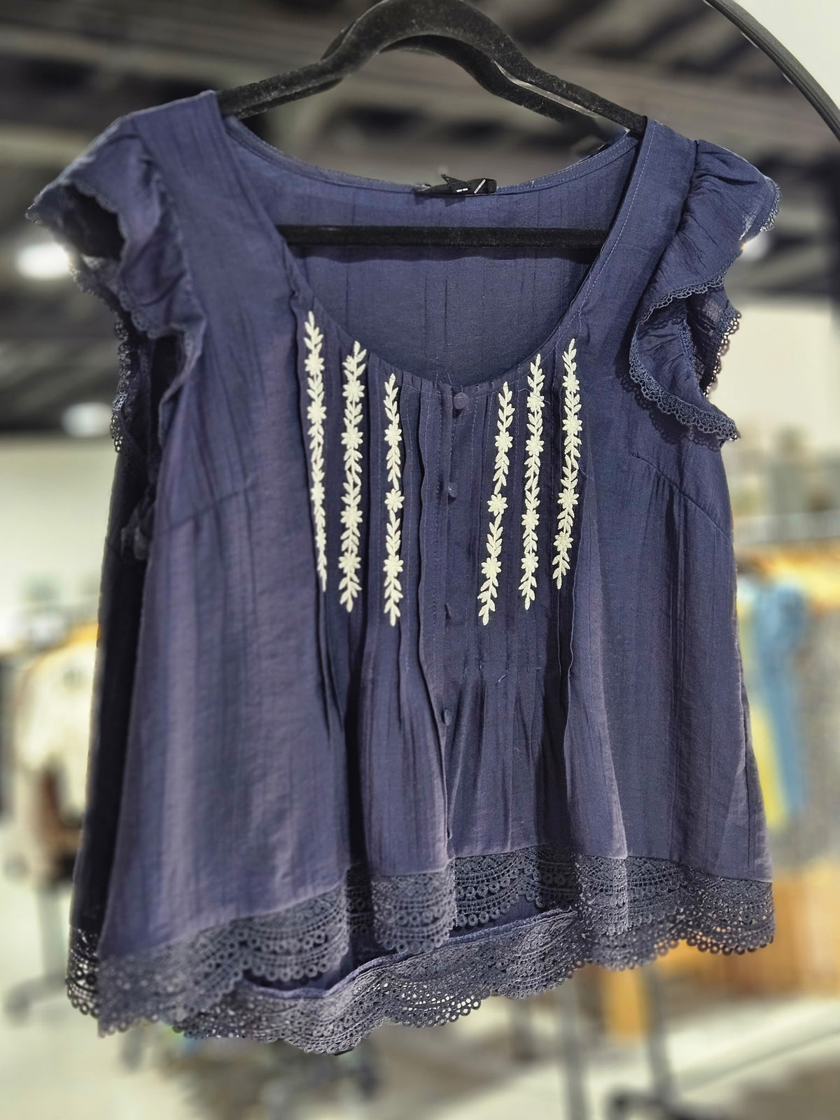 Embroidery Lace Top
