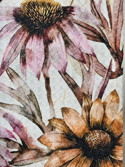 Purple Leaves And Asters Eco-Friendly Washcloth