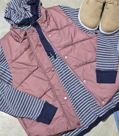 Marsala Puffer Vest