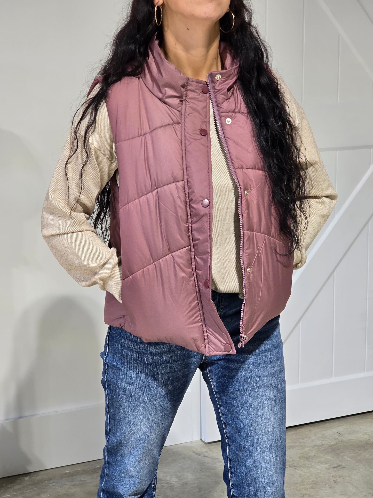 Marsala Puffer Vest