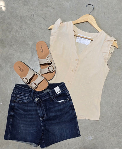 Solid Jacquard Blouse
