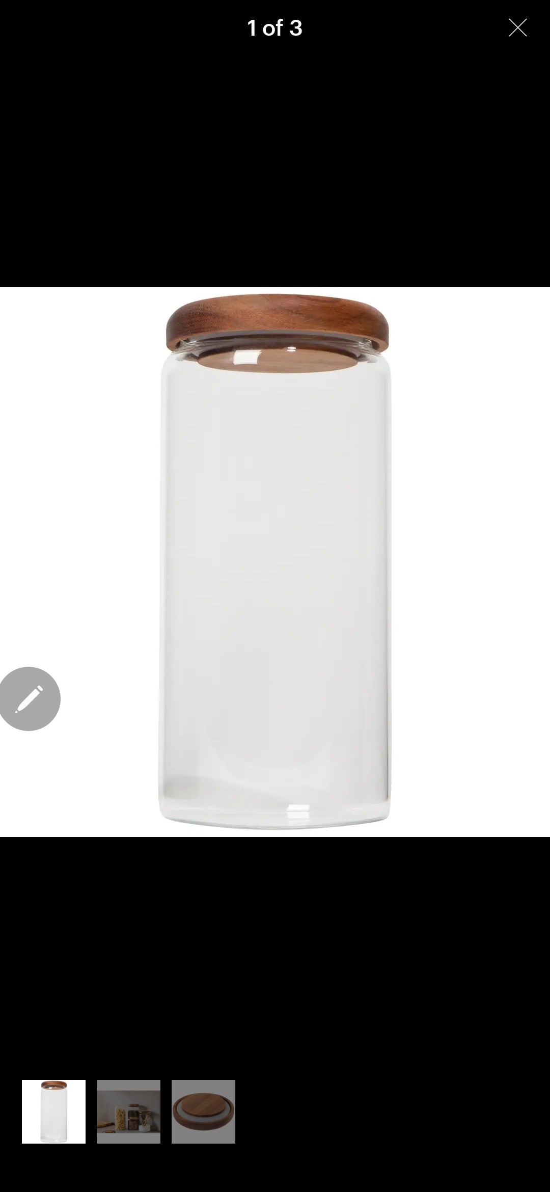 40 oz Jar/w Lid large