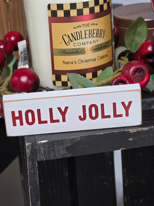 Holly Jolly Mini Block