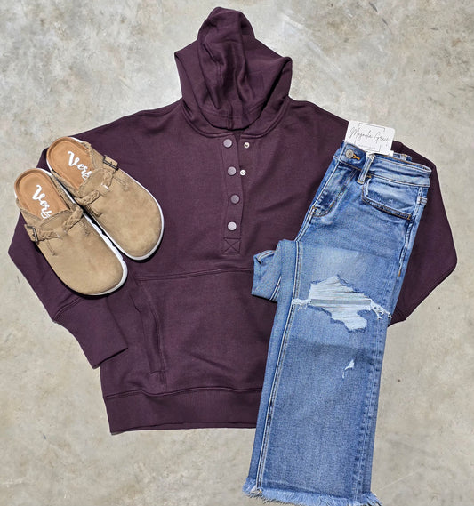 Half Snap Button Pullover