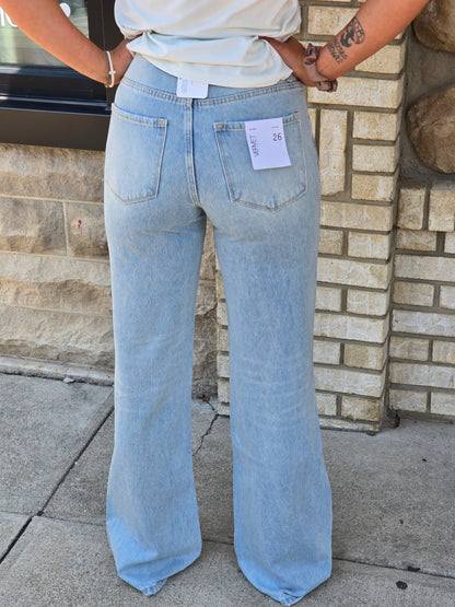 90's Vintage Super High Rise Flare