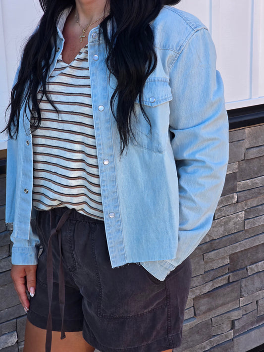Washed Denim Jacket