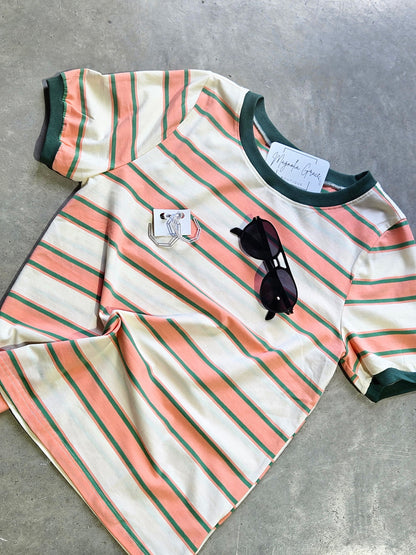 Cotton Striped Top