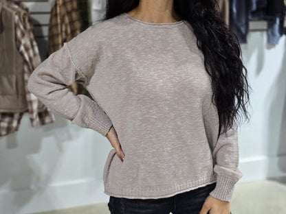 Exposed Seam Sweater