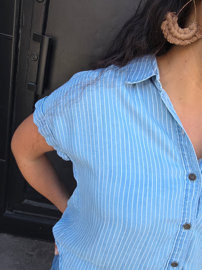 Tincel Button Up Top