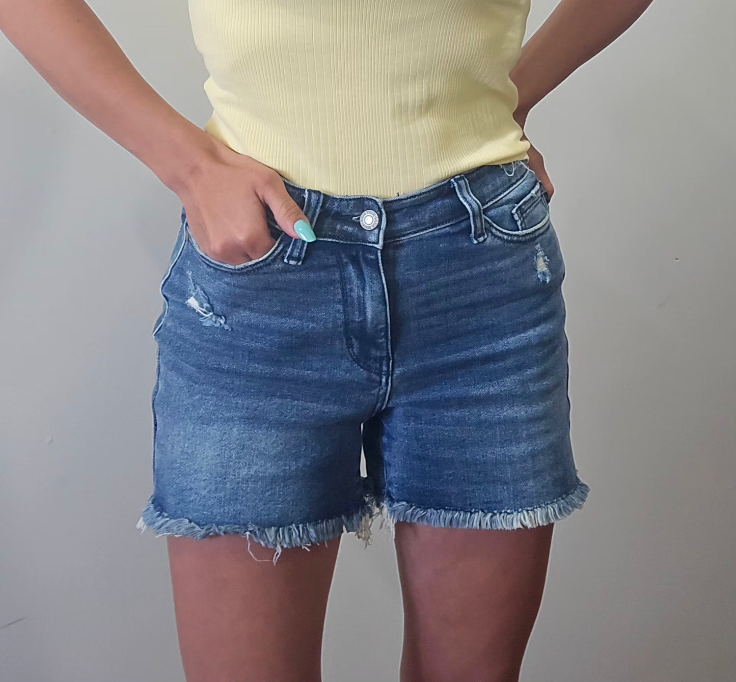 Judy Blue V Front Shorts