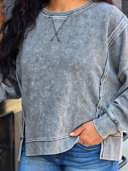 Washed Exposed Seam