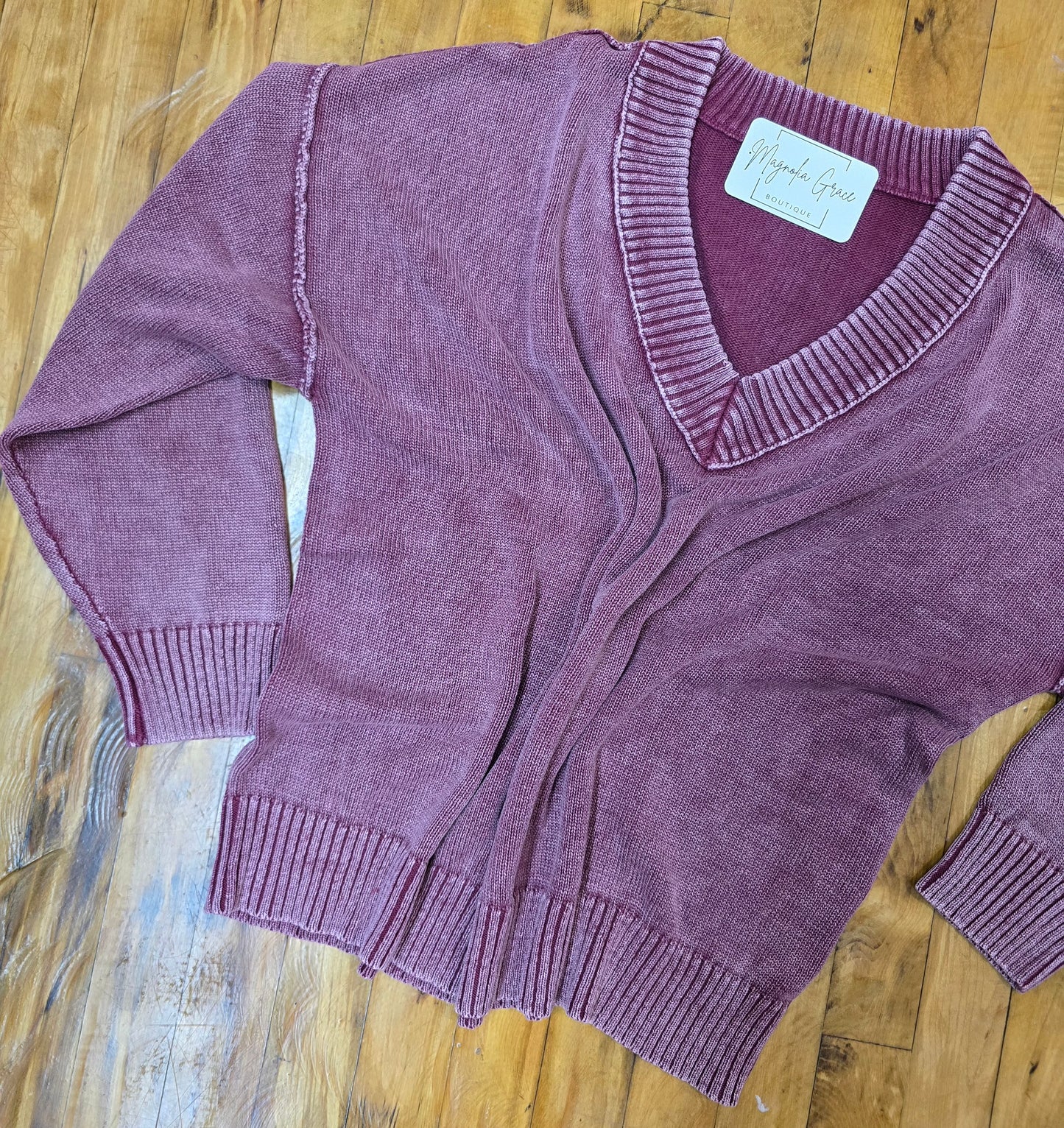 Washed Oversized Sweater
