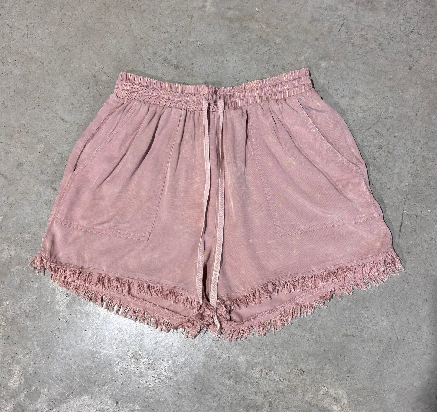 Frayed Washed Shorts
