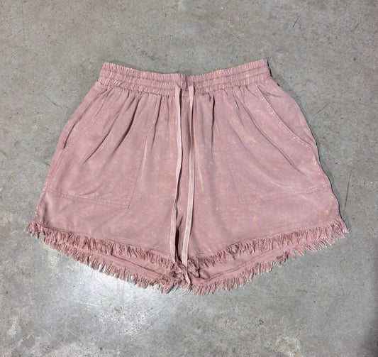 Frayed Washed Shorts