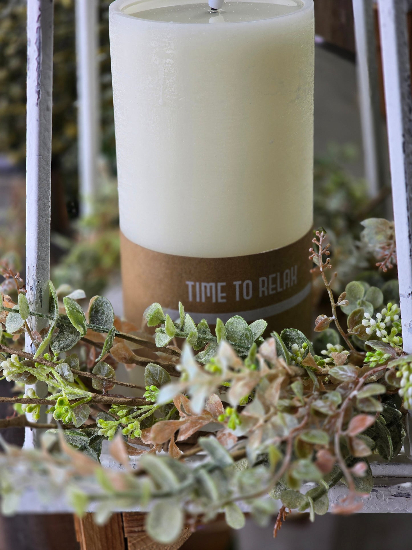 Pink/Green Peppergrass Candle Ring