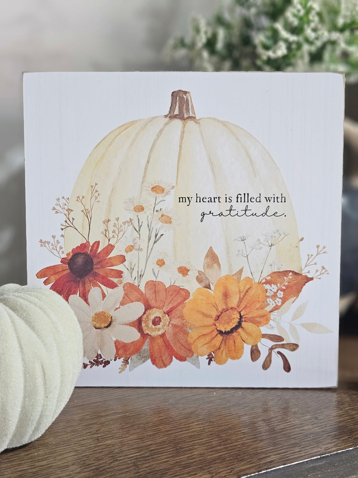 Fall Gratitude Box Sign